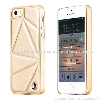 PU leather cases for iPhone 5S, heat press with high frequency, high-quality PU leather